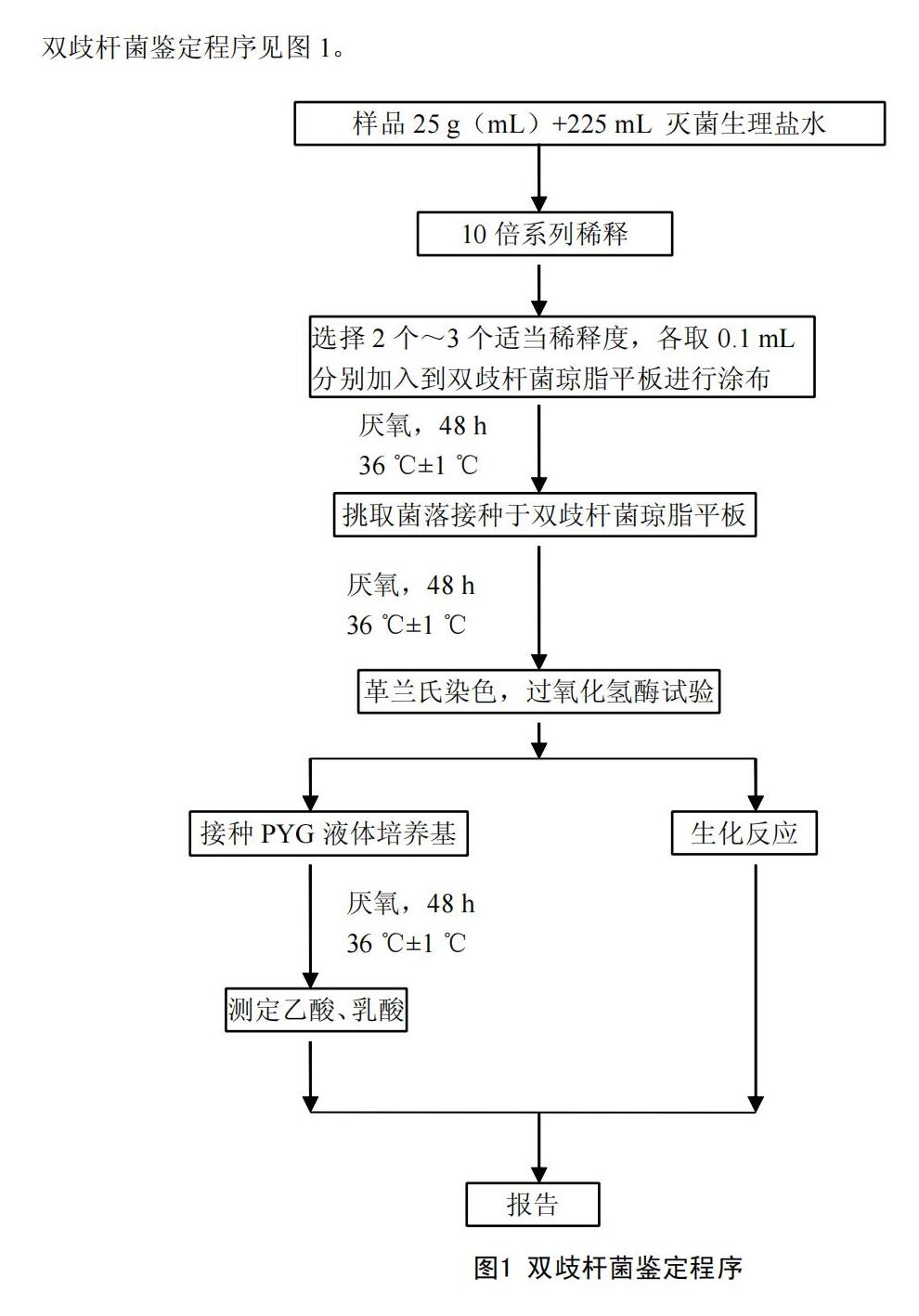 GB 4789.34-2012雙歧桿菌檢驗(yàn)流程圖